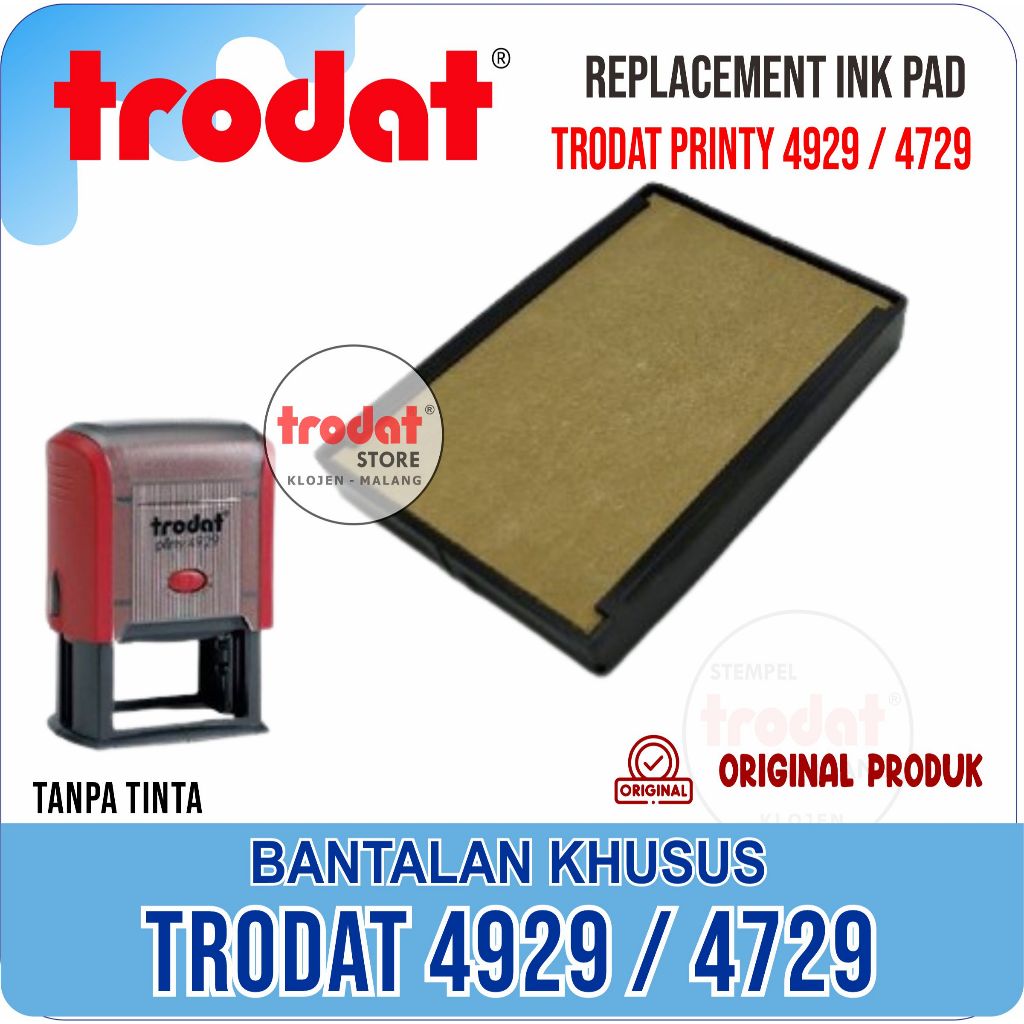 

Swop pad Trodat 4929 / 4729 dater / ink-cartridges pad TRODAT/ Bantalan Khusus Stempel TRODAT