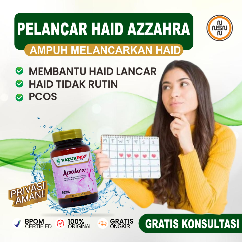 LANCAR HAID OBAT TELAT DATENG BULAN HAID OBATPELANCAR HAID AZZAHRA AMPUH