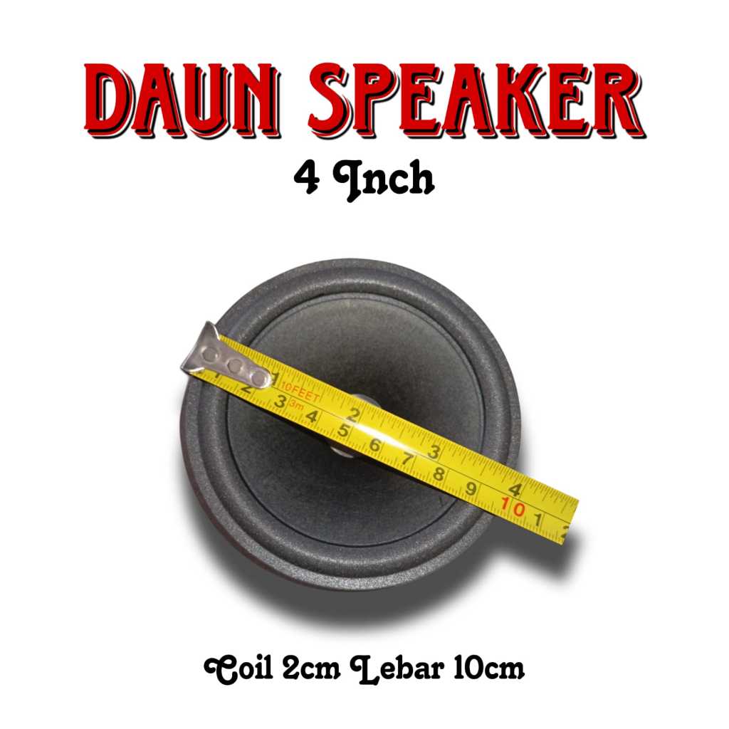 DAUN SPEAKER 3 INCH DAN 4 INCH WOOFER FULL HITAM