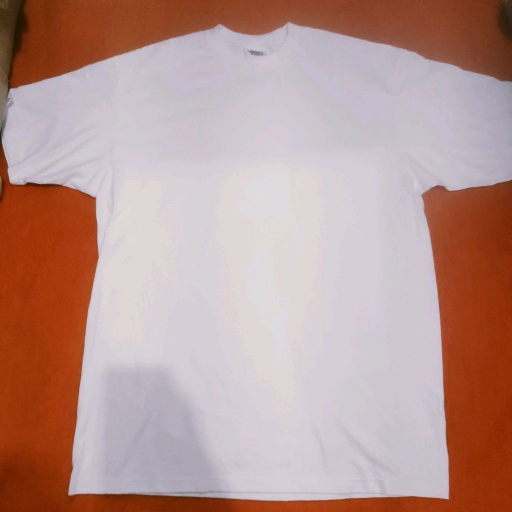 kaos pria putih polos oversize 2XL (likenew)