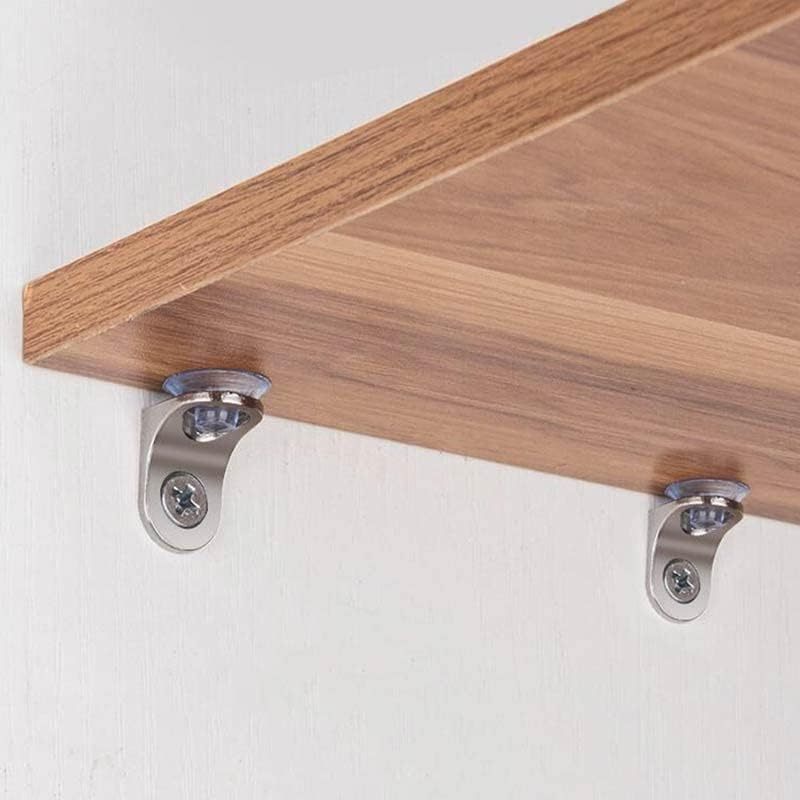 Holder Ambalan Siku L Tatakan Penyangga Rak Kayu Kaca Lemari 10PCS Serbaguna