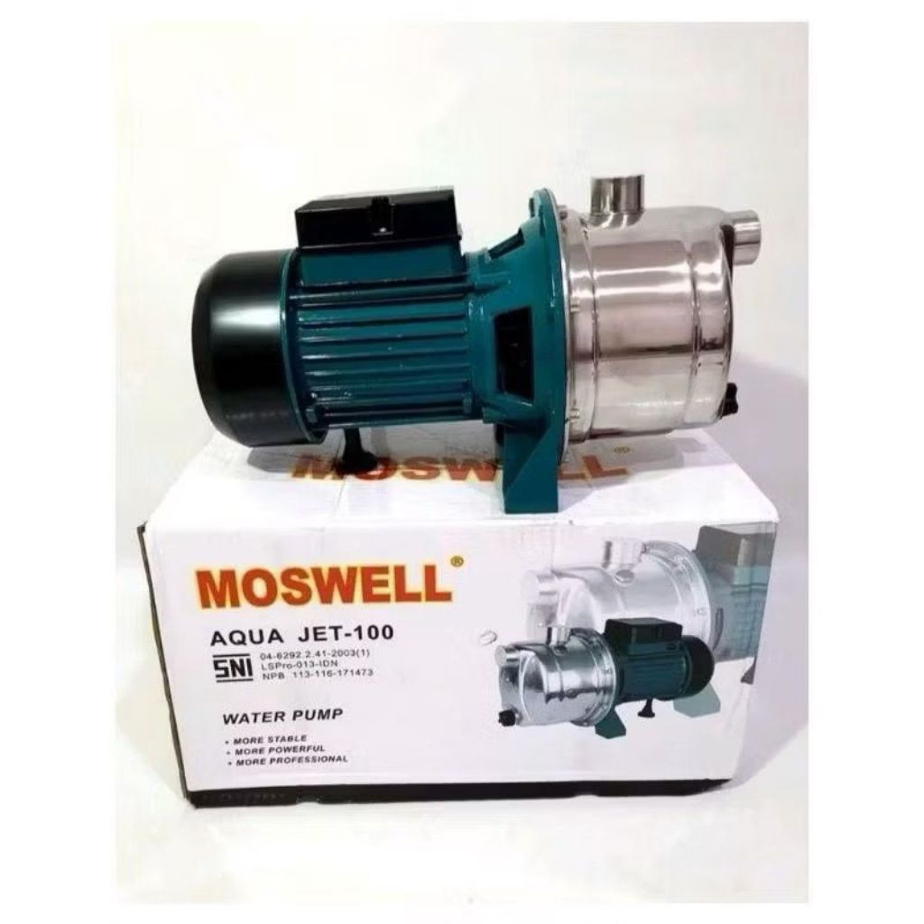 Pompa air semi jet pump Moswell jet 100 stainless stell