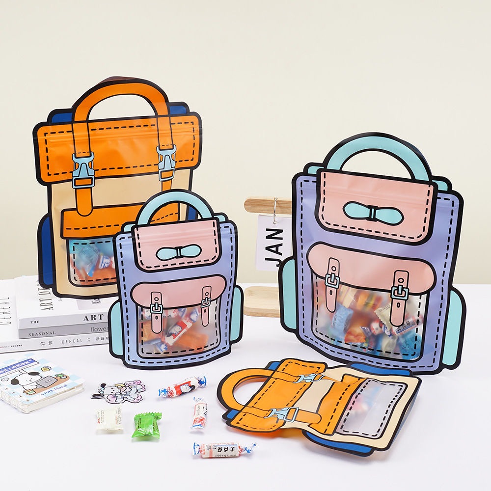 

Goodie Bag Birthday 3D Motif Tas Ransel / Plastik Bingkisan Ziplock Souvenir Ultah Anak / Plastik Kemasan Snack Candy Coockies