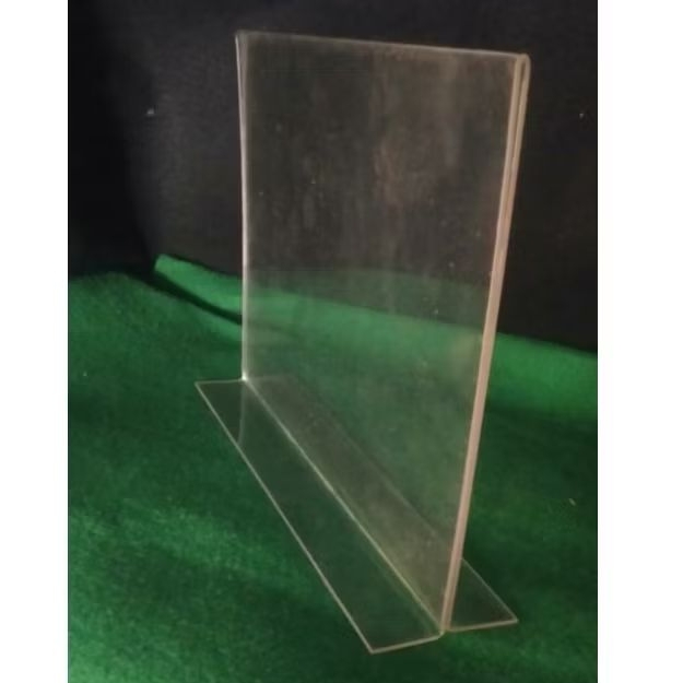 

Akrilik Tentcard/Tempat Brosur Uk A5 Landscape T tebal 2mm