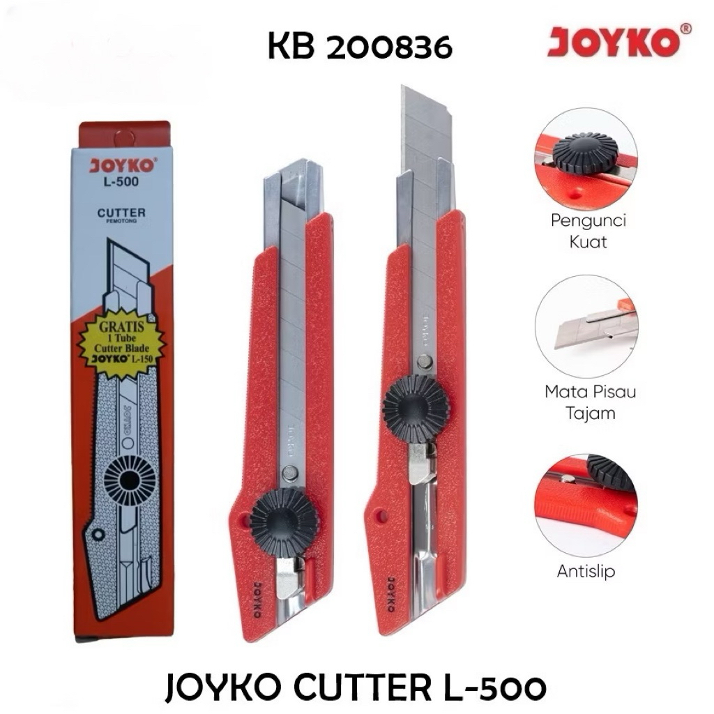 

Joyko Cutter L-500 Pisau Potong