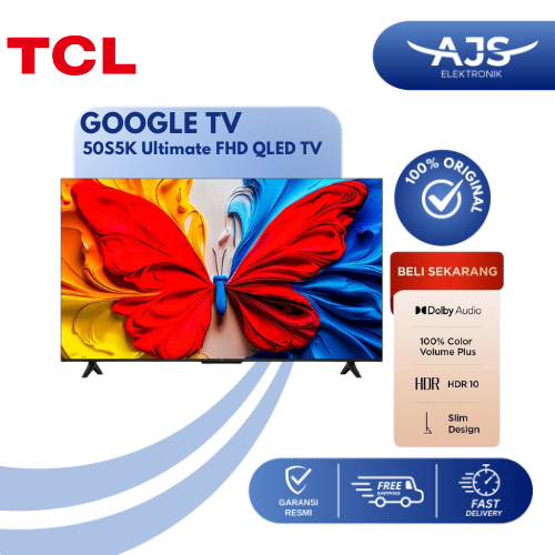 TCL GOOGLE TV 50 INCH FHD QLED - 50S5K - TV TCL - TV 50" - GOOGLE TV TCL - GOOGLE TV 50"