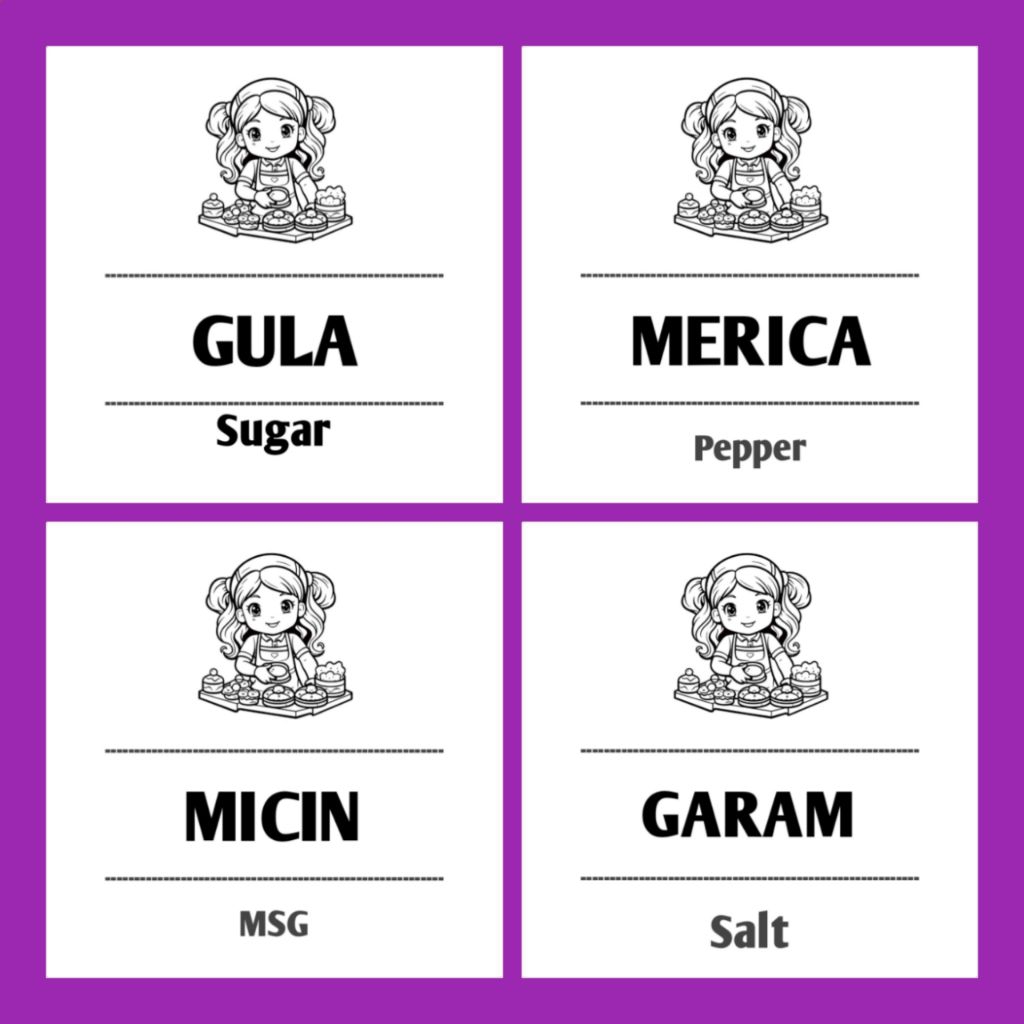 

STIKER LABEL BUMBU TULIS DI CATATAN NAMA BUMBU YANG ANDA INGINKAN