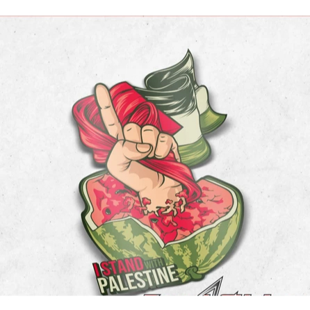 

*GND* Sticker I Stand With Palestine Stiker Palestina UV DTF Timbul
