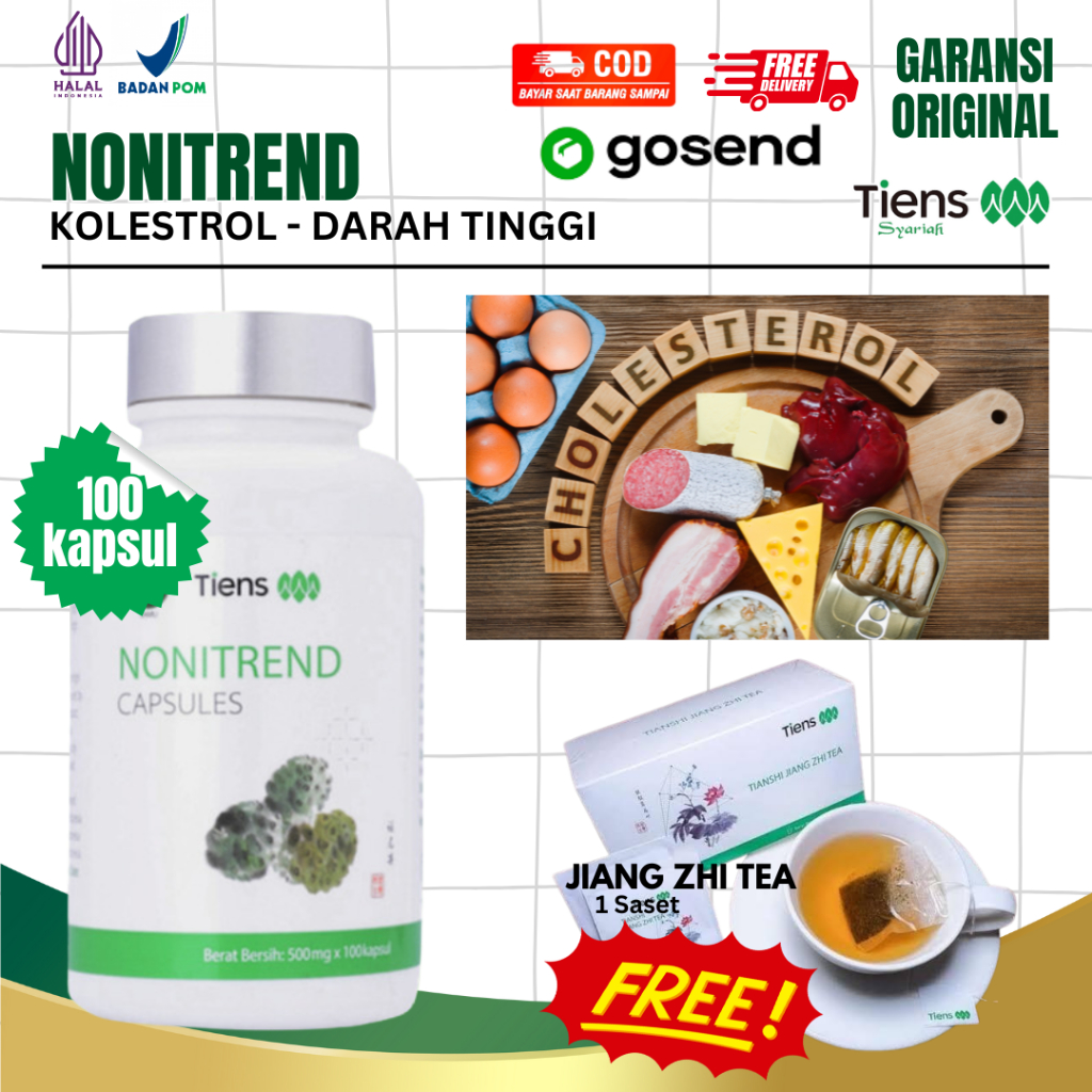 Obat Darah Tinggi - Penyumbatan Darah - Kolesterol - Extract Buah Mengkudu - Nonitrend Tiens 100%
