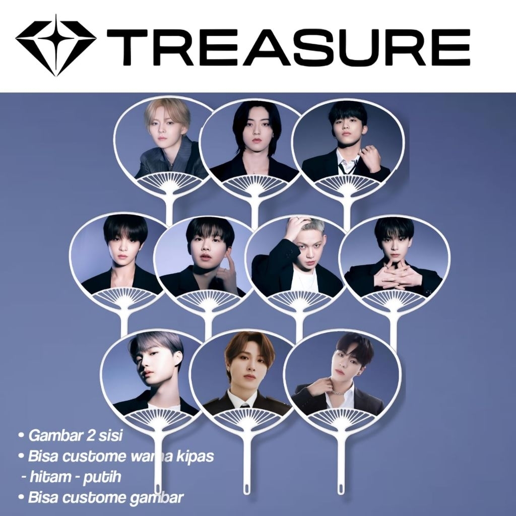 kipas Uchiwa Treasure - Kipas kerang Treasure - Kipas Korea - Kipas kPOP