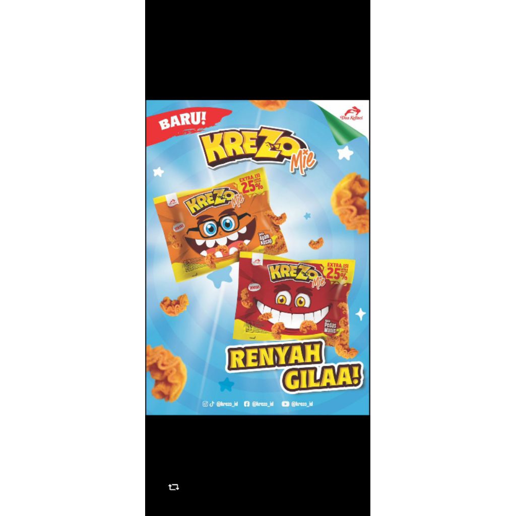 

(PAK) KREZZO DUA KELINCI ( 1 PAK= 10PCS)