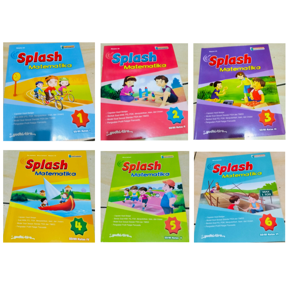 SPLASH MATEMATIKA KELAS 1-6 PENERBIT YUDHISTIRA
