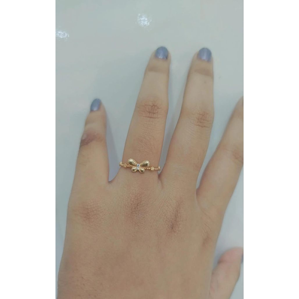 cincin emas tua variasi kupu