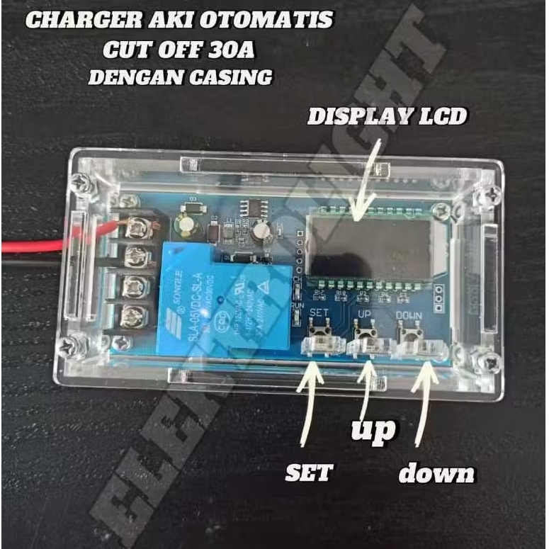 MODUL CHARGER AKI OTOMATIS 30A DENGAN CASING