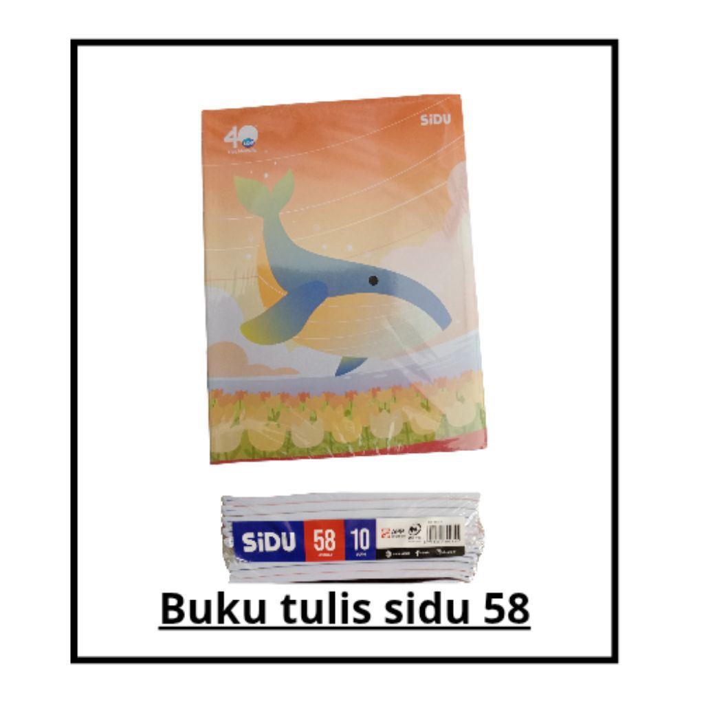 

BUKU TULIS MURAH SIDU 58 PER PACK