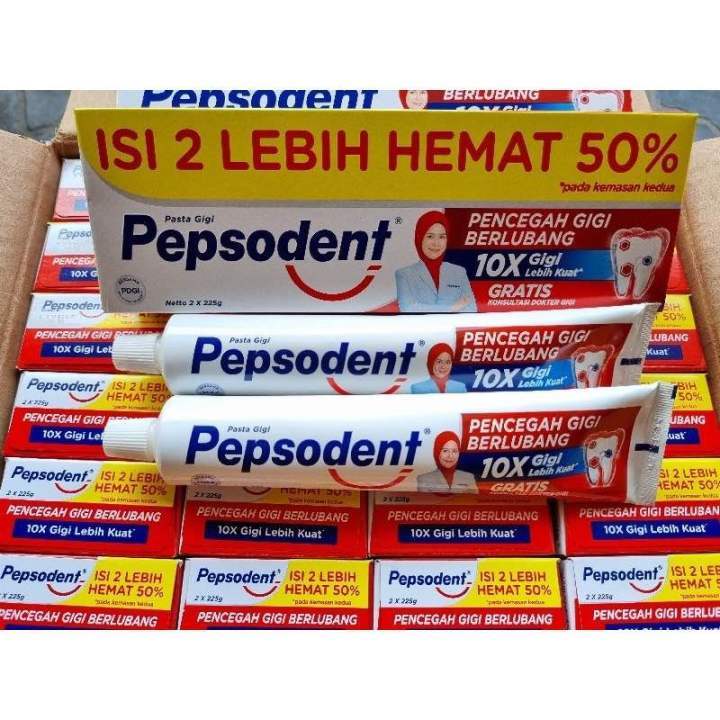 PEPSODENT DOBEL 225Gr ISI 2PCS PEPSODENT JUMBO 225Gr ISI 2PCS