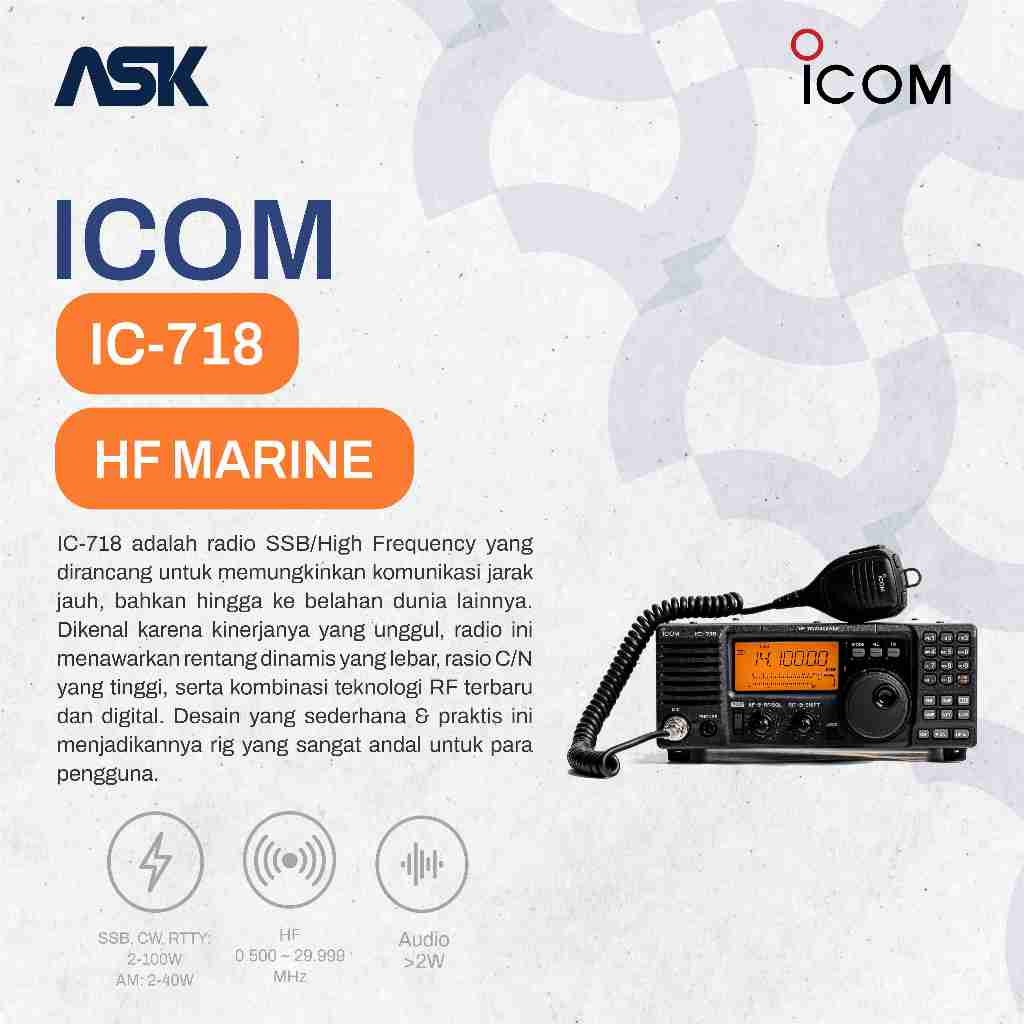 SSB IC718 ICOM / IC 718 HF