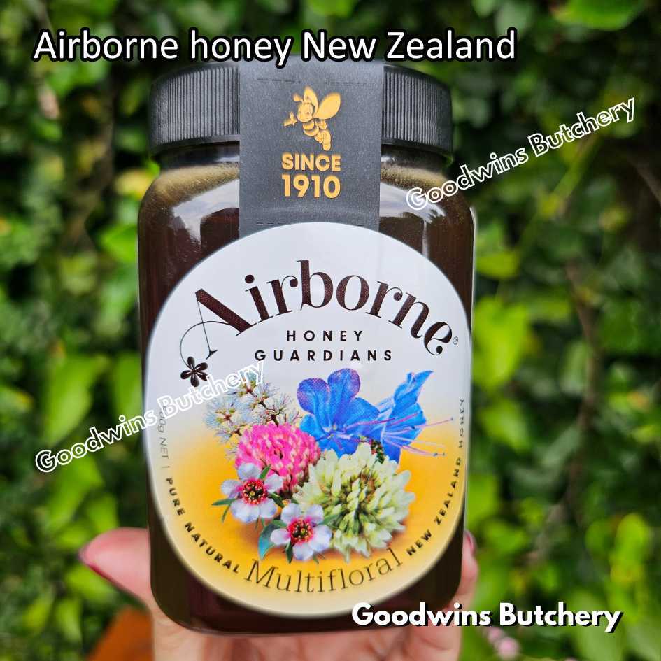 

NZ Airborne honey MULTIFLORAL pure natural madu asli import New Zealand 500g