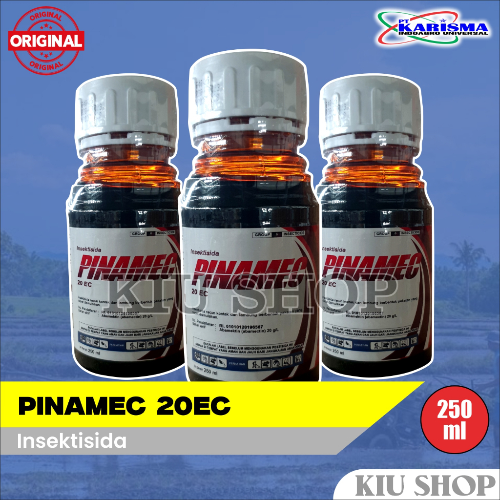 Grosir / PINAMEC 20 EC HITAM - 250ml / Insektisida Abamektin Pembasmi Hama Tanaman