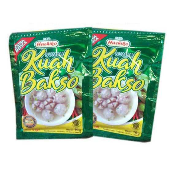 

Hachiko Bumbu Kuah Bakso Renceng isi - 12 Sachet / Bumbu Kuah Bakso Instan