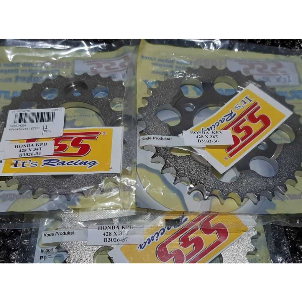 Gear/ Gir Belakang SSS 428 Karisma (KPH), Supra125, Blade 428 X 31T, 33T, 34T,35T,36T,37T,38T - 42T