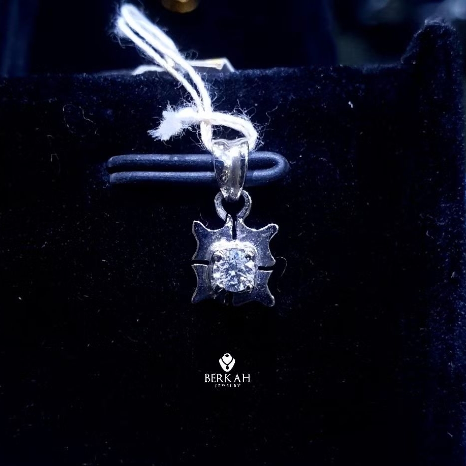 Liontin emas berlian asli natural diamond FREE SERTIFIKAT