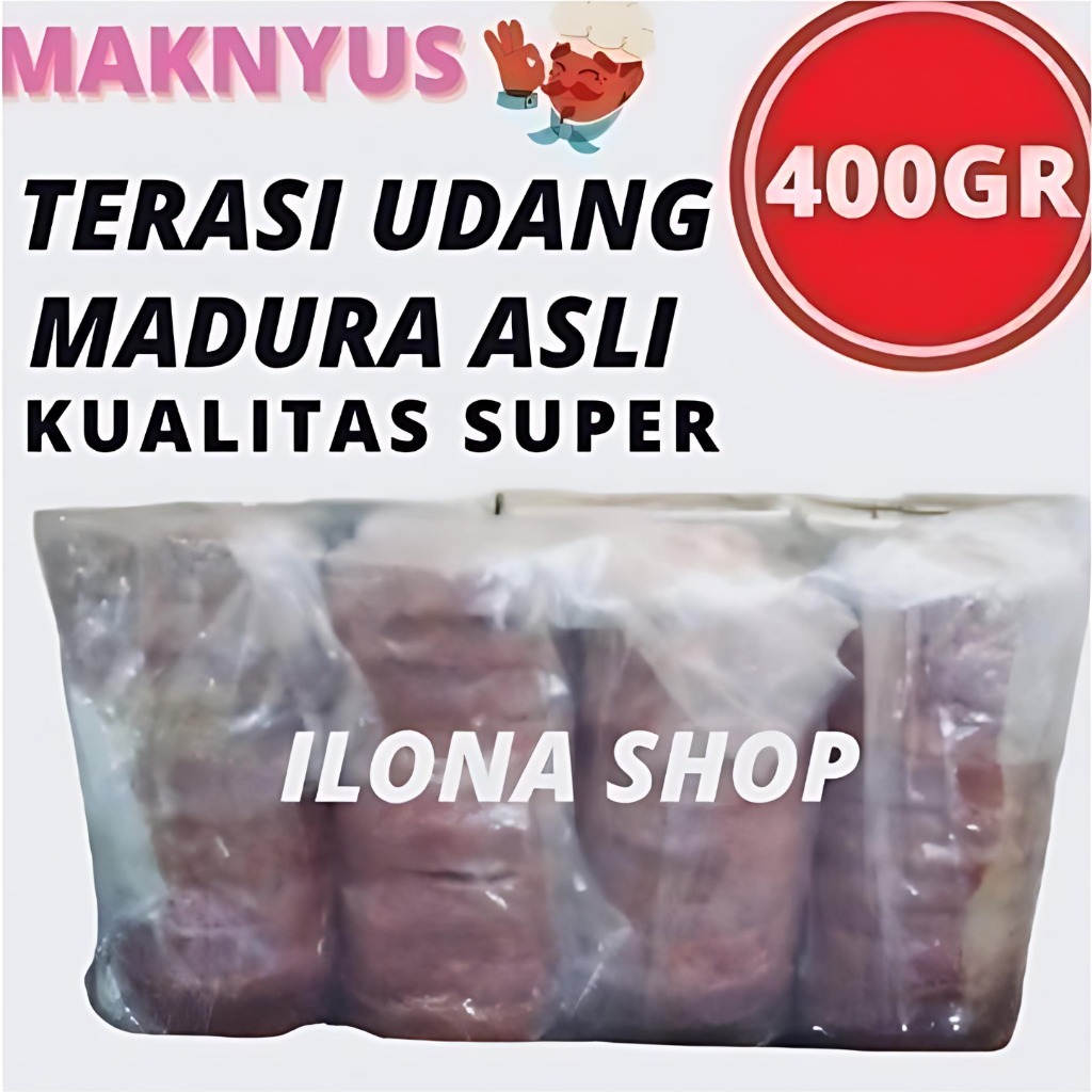 

TERASI TRASI UDANG SUPER ASLI KHAS MADURA 400GR/TERASI PREMIUM MADURA