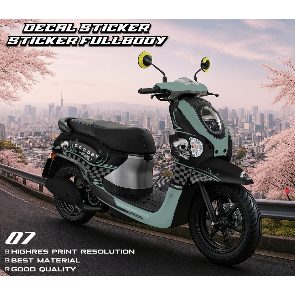 07 Decal Scoopy Full Body 2025 Stiker Scoopy Lagi Viral 2025 Decal Scoopy Full Body 2025 Striping Sc
