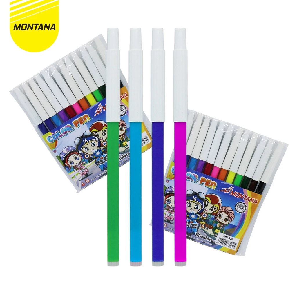 

MONTANA Spidol Penanda 12 Warna Color Pen Marker