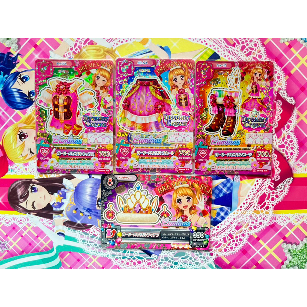 Kartu Aikatsu Taiwan Akari Ozora Premium Girly Violin Dreamy Crown Cute Original Langka Rare Officia