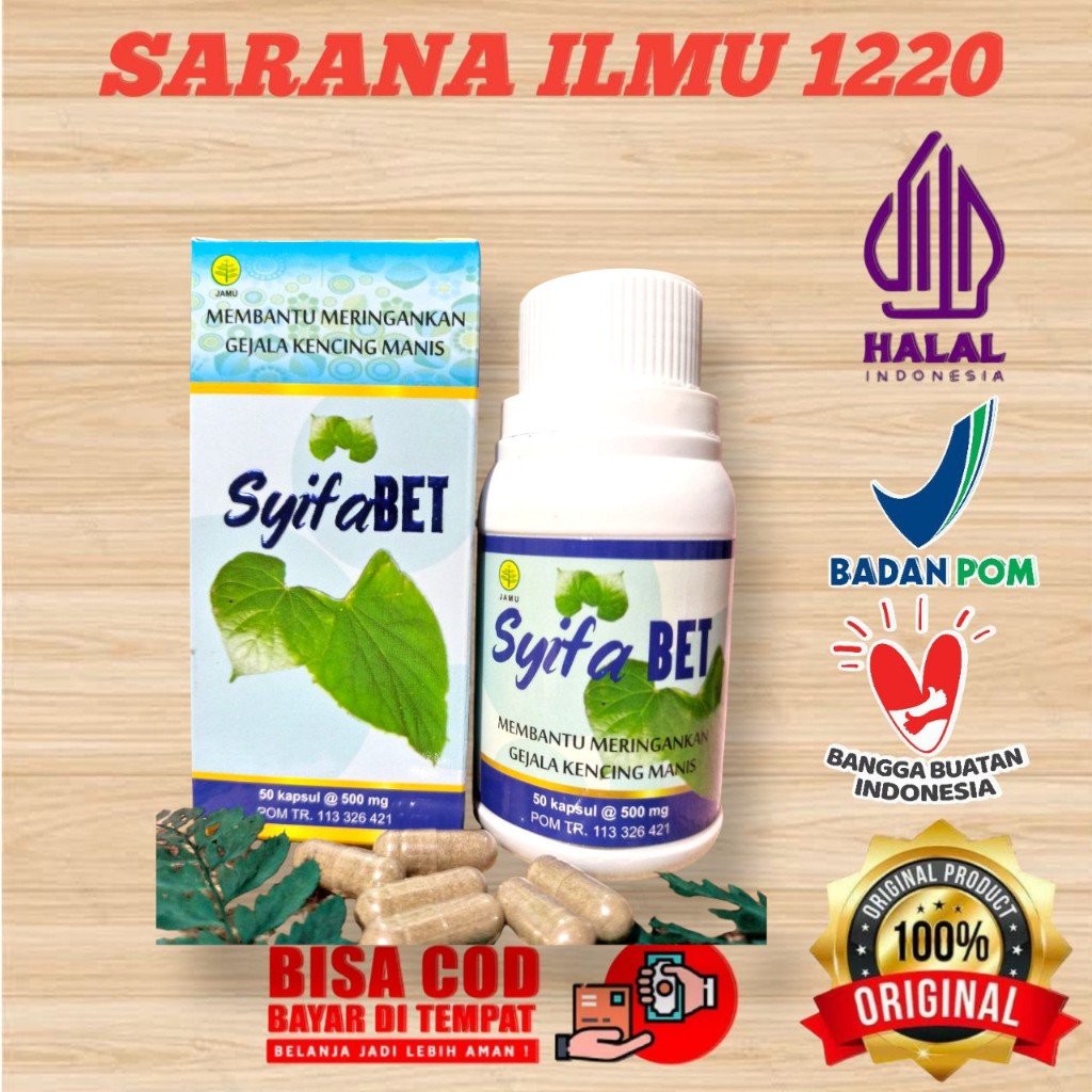 

SYIFABET 50 Kapsul | MEMBANTU MENGATASI MASALAH KENCING MANIS | DIABETES | TOGA NUSANTARA