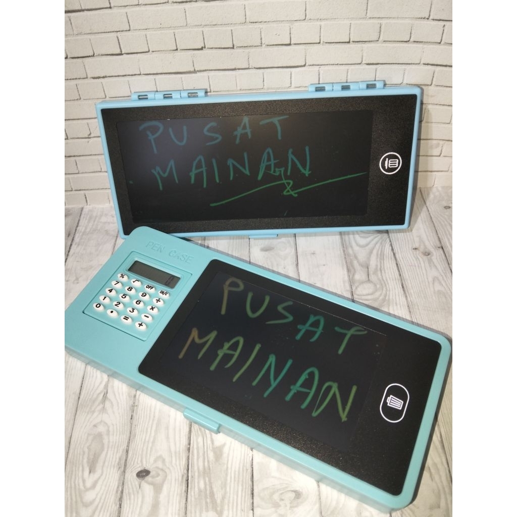 

kotak pensil lcd writing tablet drawing pen case kalkulator