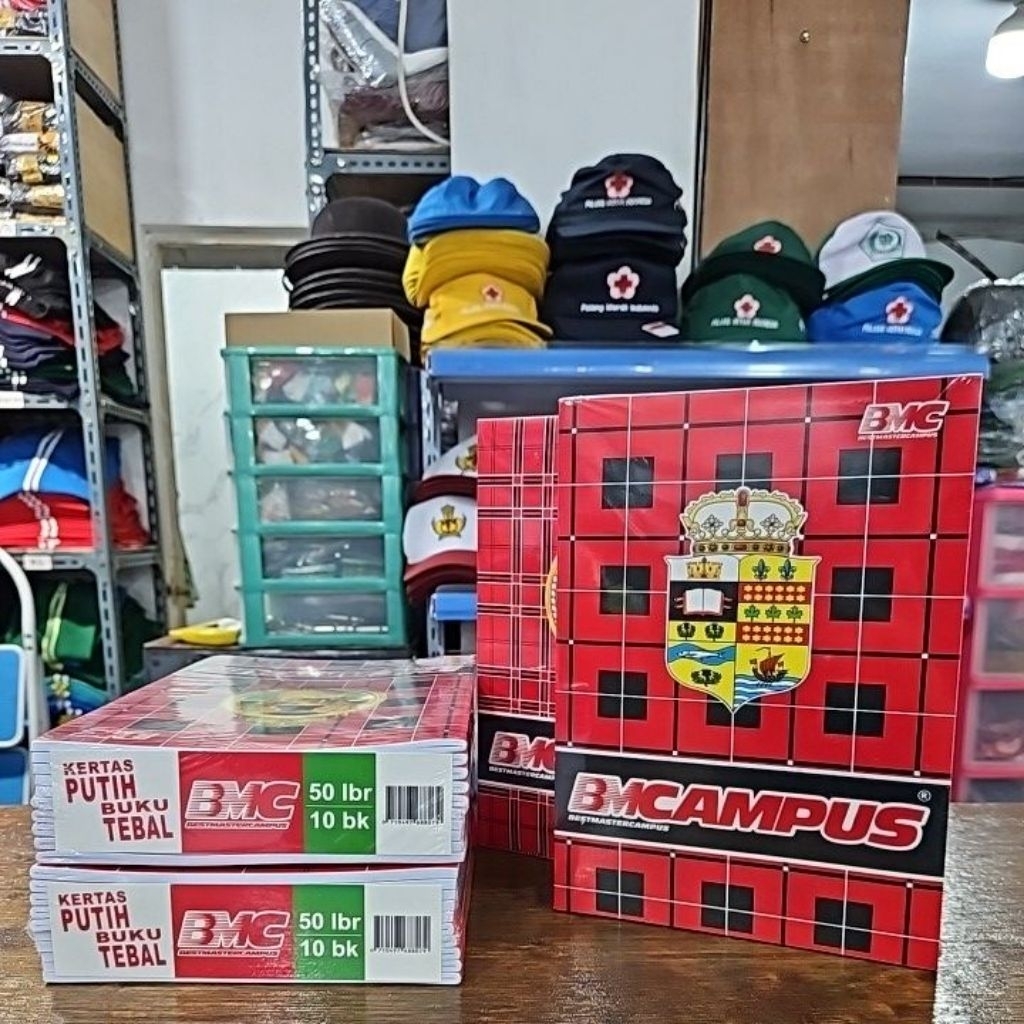 

TOKO HUM BMC CAMPUS [1pak = 10pcs] [harga 1 pak] Buku BMC Campus 50 Lembar kertas tebal bagus untuk SD SMP SMA