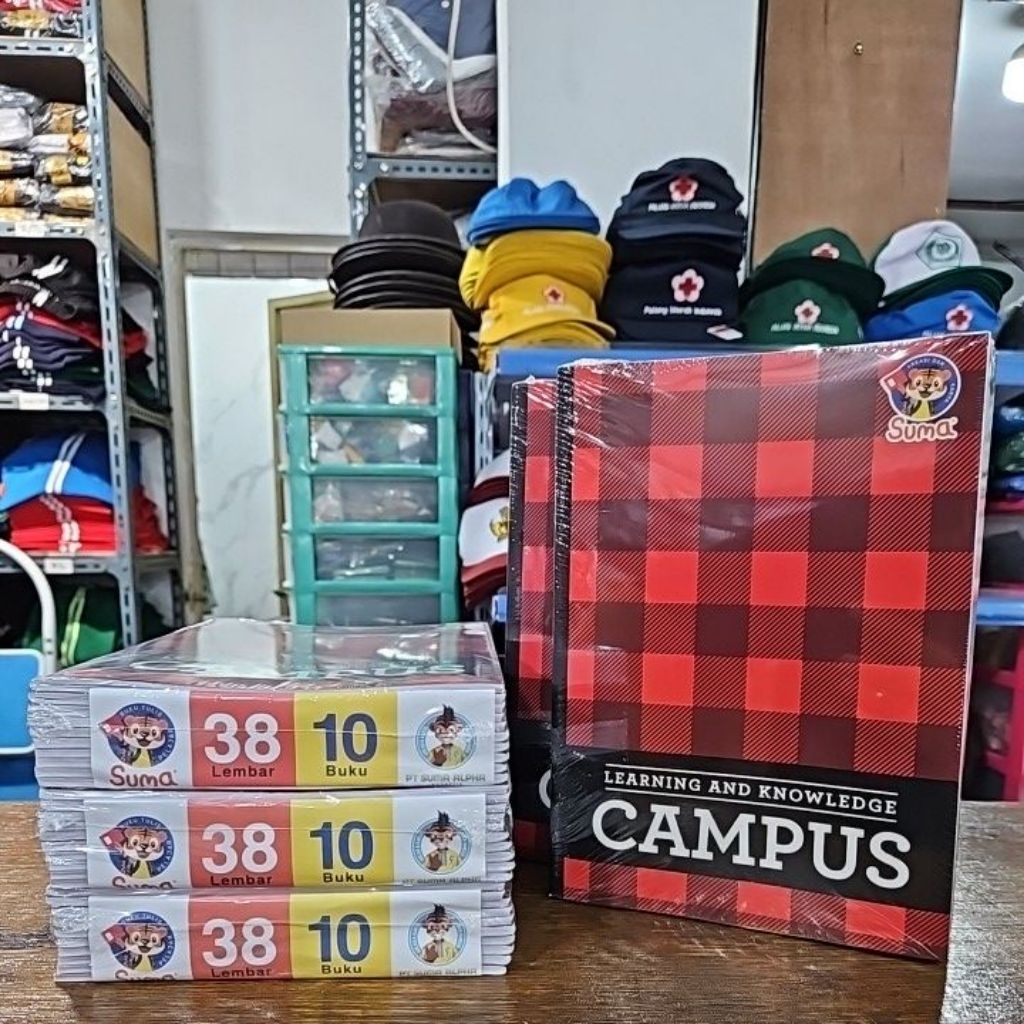 

TOKO HUM SUMA Campus[1pak= 10pcs] [Harga 1 pak] Buku Suma Campus 38 lembar tebal bagus halus untuk anak SD SMP SMA