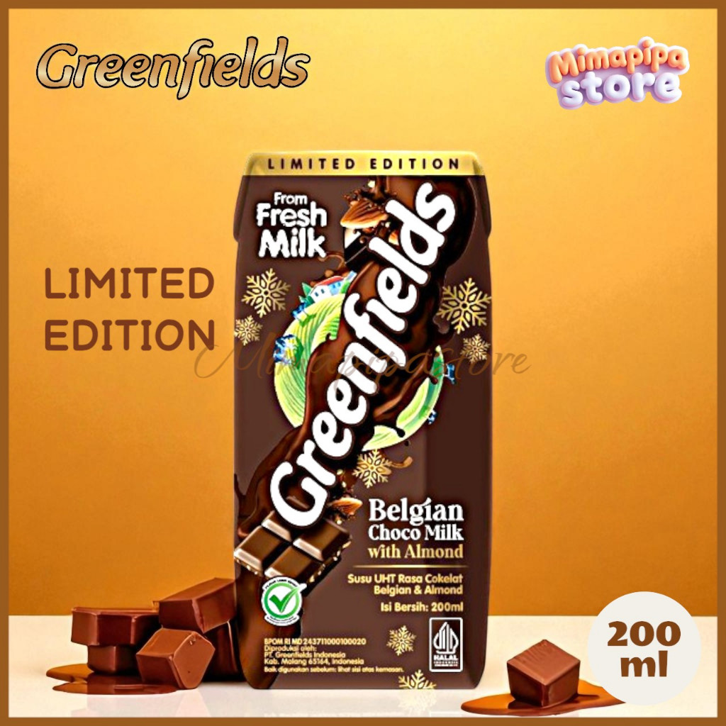 

Greenfields Belgian Choco UHT Milk 200ml Limited Edition