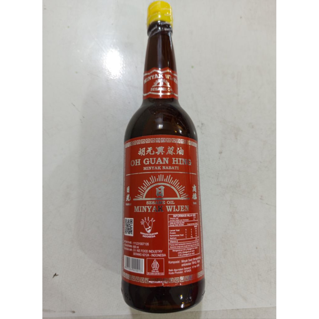 

OH GUAN HING minyak wijen 600ml