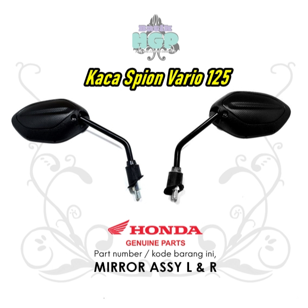 Kaca Spion Vario 125, Mirror Assy Original AHM