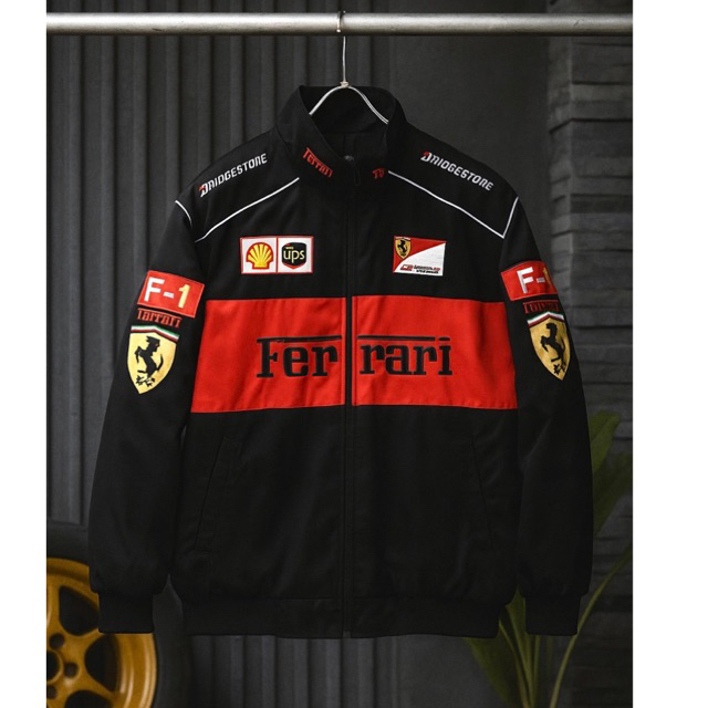 JAKET FERRARI F1 FULL BORDIR - NASCAR JACKET