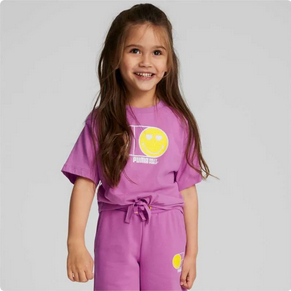 Kaos Anak Perempuan Pink Puma  X Sw Tee G Mauve Pop 670348 50