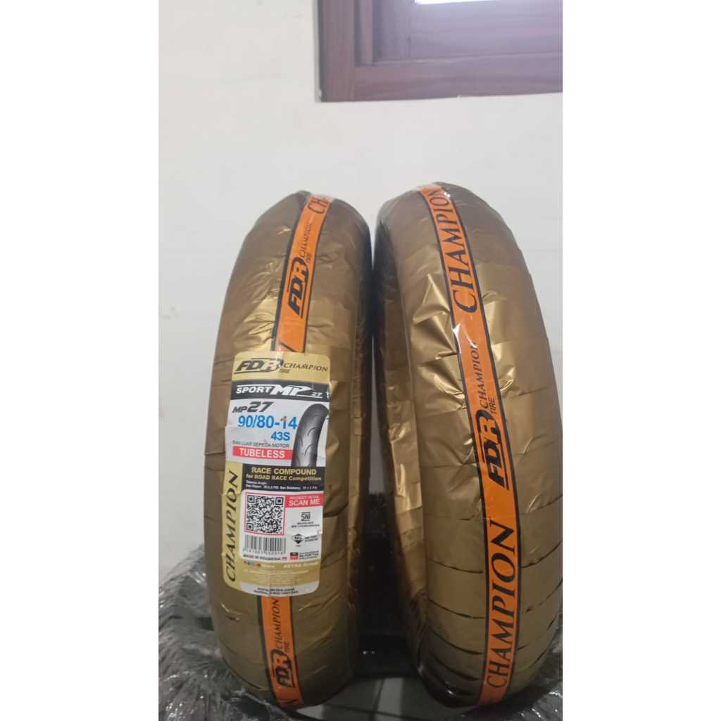 BAN MOTOR MATIC RING 14 // FDR MP27 90/80-14 TUBELESS (RACE COMPOUND) // BAN MOTOR MIO, BEAT, VARIO