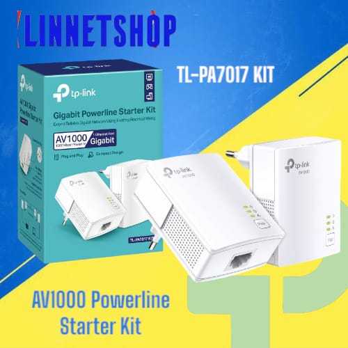 tplink TL-PA7017KIt AV1000 gagabit powerline starter kit