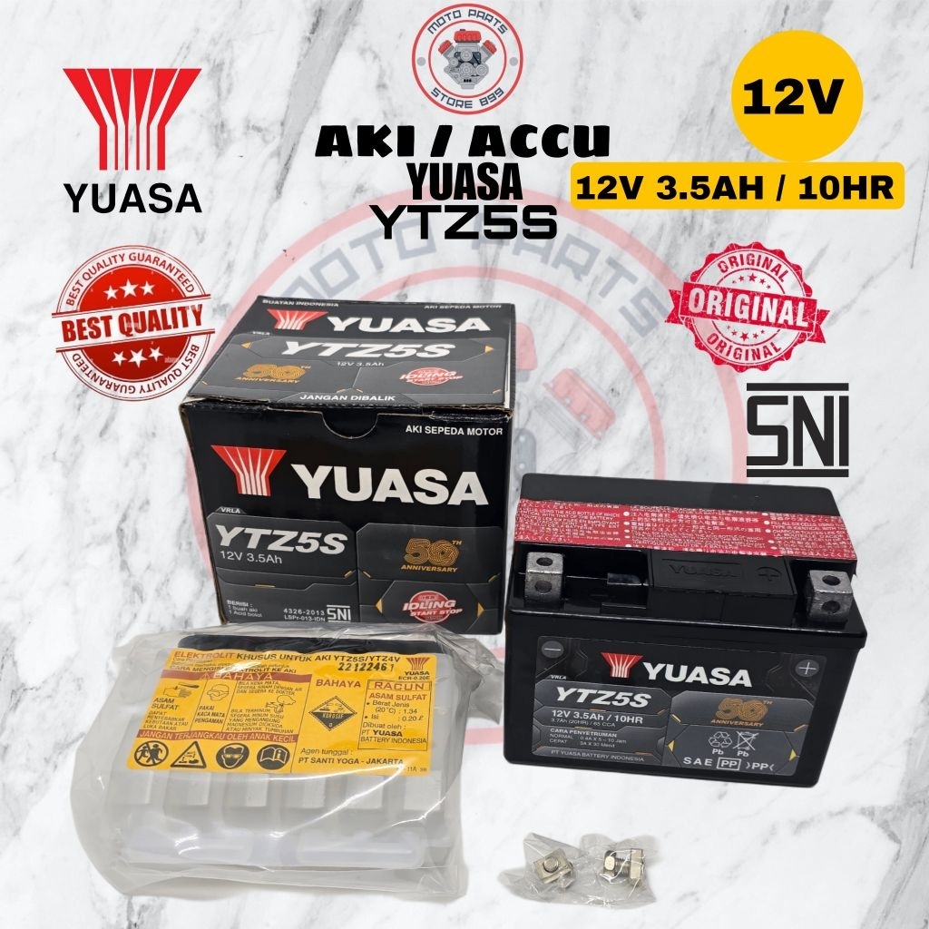 AKI ACCU YUASA ORIGINAL YUASA AKI YTZ5S ORIGINAL 12V