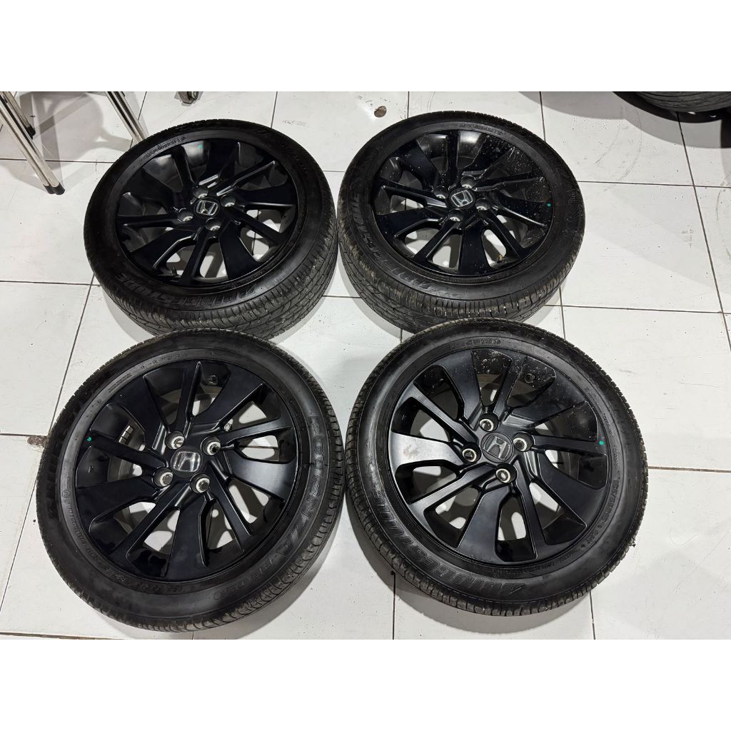 VELG MOBIL ORI STD BRIO RS RING 15 LEBAR 6 PCD 4X100 ET50 + BAN BRIDGESTONE POTENZA 185 55 R15
