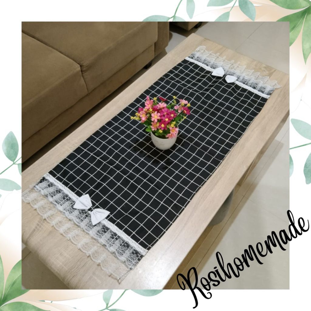 taplak meja ruang tamu minimalis