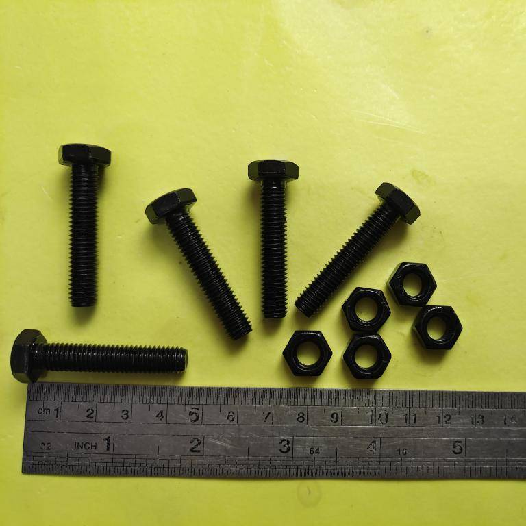 BAUT BAJA HTB 8.8 M8 X 40 FULL DRAT / BAUT BAJA M8 X 40 HITAM / BAUT 13 KUNCI 13 / BAUD FULL DRAT 13