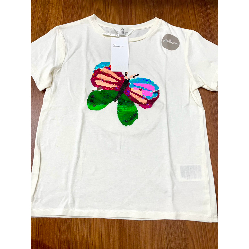 H&M anak perempuan / kaos HNM anak perempuan / H&M interactive