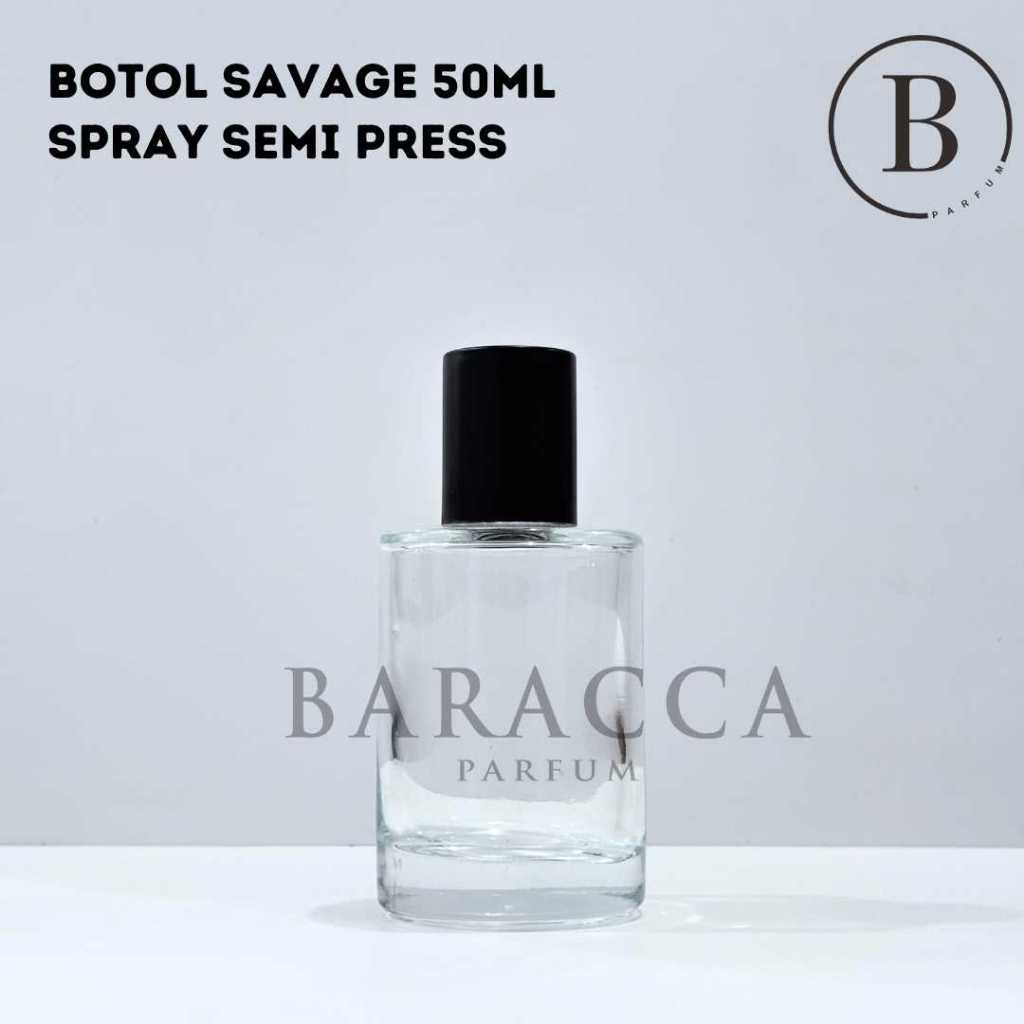 Botol Parfum Savage 50ML Semi Press - Botol Parfum Kosong Savage - Botol Parfum 50ML