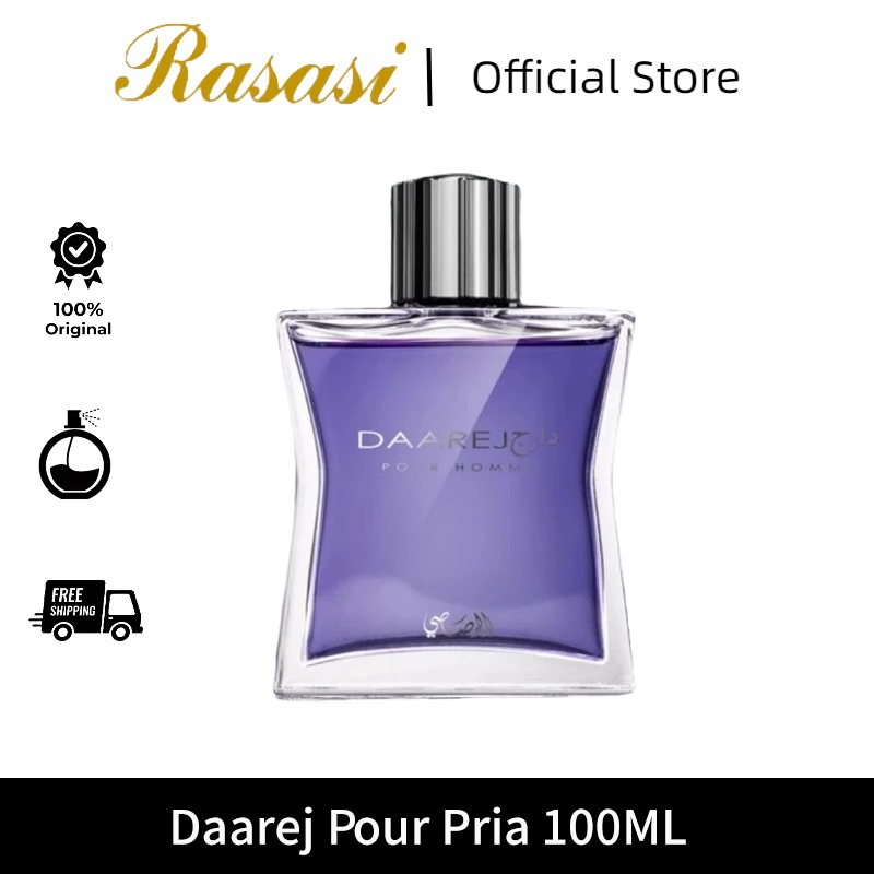Rasasi Official Store/Rasasi Daarej Pour Pria 100 ML/rasasi parfum/parfum rasasi/parfum rasasi daare