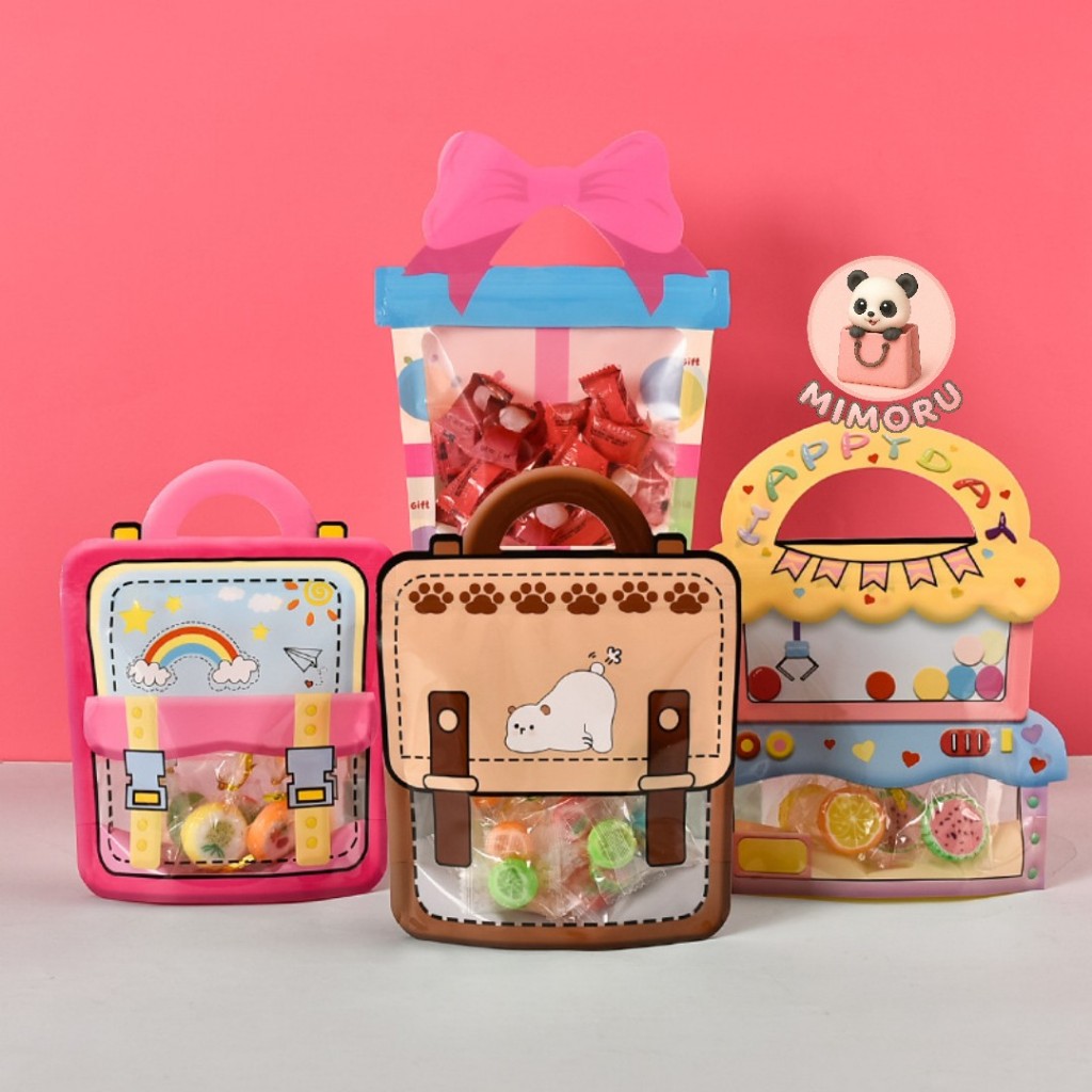 

Plastik Ziplock Goodie Bag Seal Klip Retro Hamper Ulang Tahun Birthday Bingkisan Souvenir Hadiah Packaging Snack Cookie Candy Permen