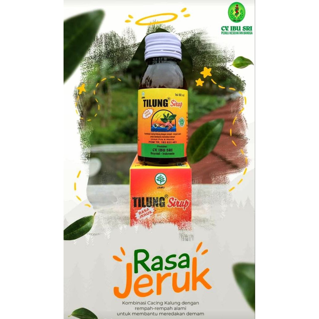 

Tilung Sirup/rasa jeruk/tipes/demam/maagh/lambung